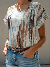 Summer Fashion Blouses O Neck Short Sleeve Chic Blouse
